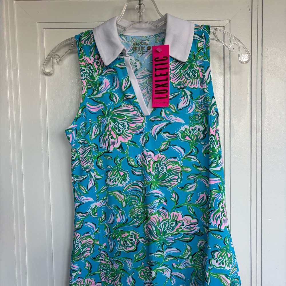 Lilly Pulitzer Luxletic Polo Top XXS